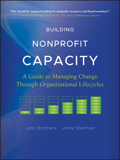 Title details for Building Nonprofit Capacity by John Brothers - Available